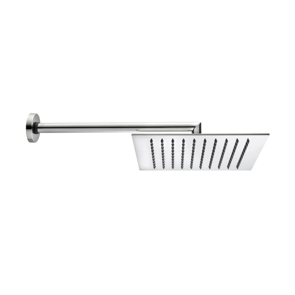 BRACCIO DOCCIA TETIS CON SOFFIONE QUADRO- Cromo - cm 25x25- BOSSI- pezzi 1