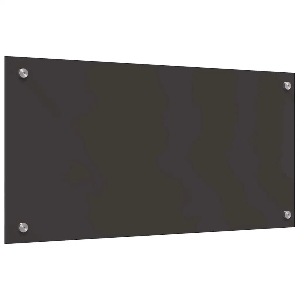 Rivestimento da Cucina 2 pz-Set di 2 Paraschizzi per Cucina Grigio scuro 80 x 40 cm