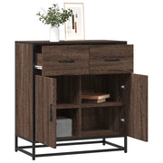 Credenza Rovere Marrone 68x35x76 cm in Legno Multistrato 848983
