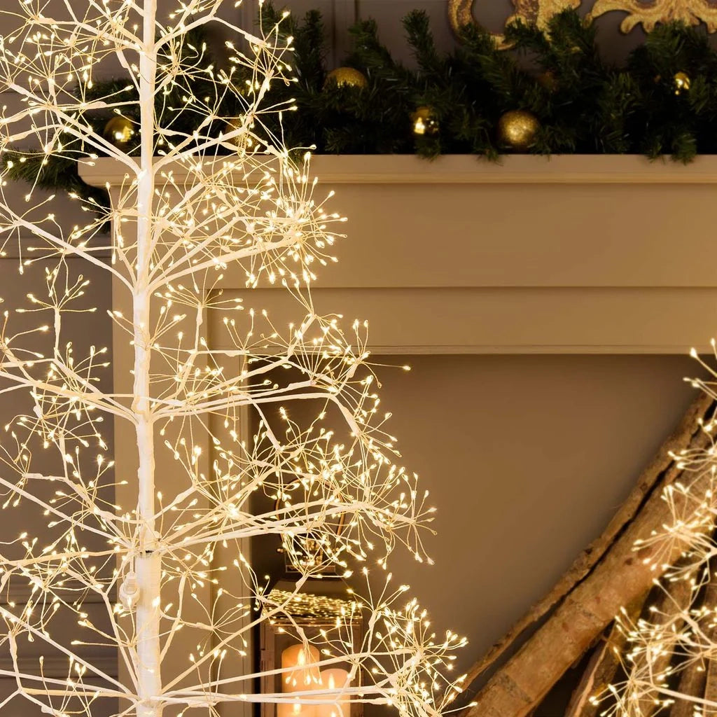 Albero Bianco con microled bianco caldo, uso interno - 2.1 METRI