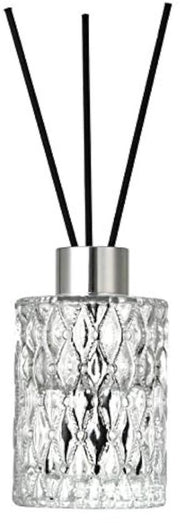 Diffusore per Aromaterapia - Contenitore in Vetro - Capacità 150 ml - DIY Sostituto - Olii Essenziali - Bocchetta in Argento - Robusto e Sostenibile - Stuzzicadenti per Aromi