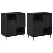 Credenza | Sideboards 2 pcs Rovere nero