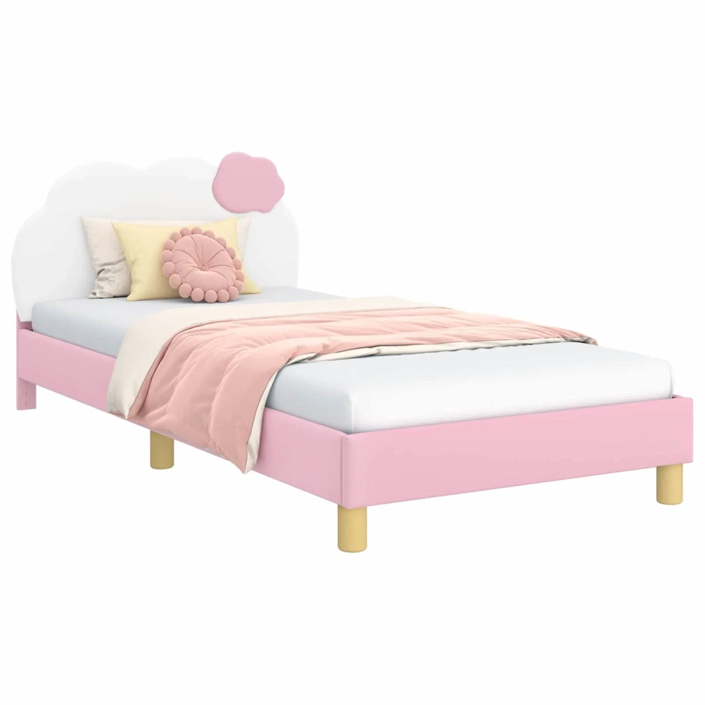 Struttura letto bambini con testata Rosa 90 x 200 cm PU 42011022