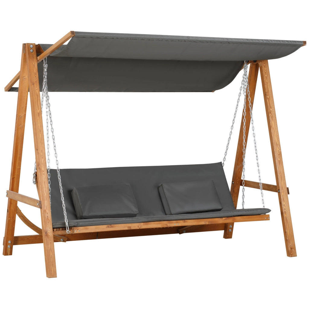 Dondolo da Giardino 3 Posti Convertibile in Letto ¨C Xylo ¨C 225.5x113x180cm