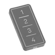 TRASMETTITORE ROLLING CODE COPIA 4CH MOONSTONE GREY B&B FACILE 433 F0-TX4-FG-433