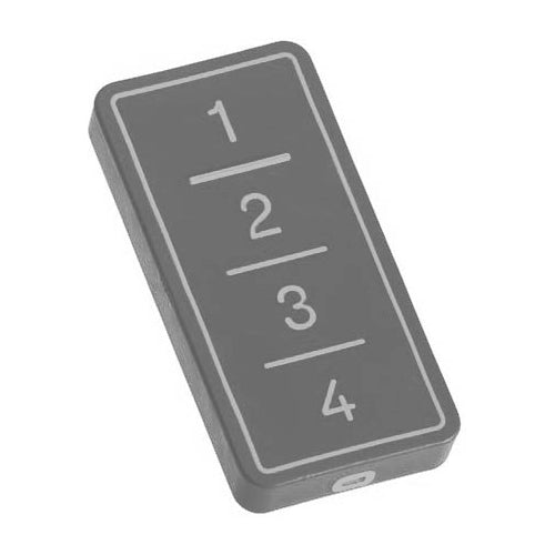 TRASMETTITORE ROLLING CODE COPIA 4CH MOONSTONE GREY B&B FACILE 433 F0-TX4-FG-433