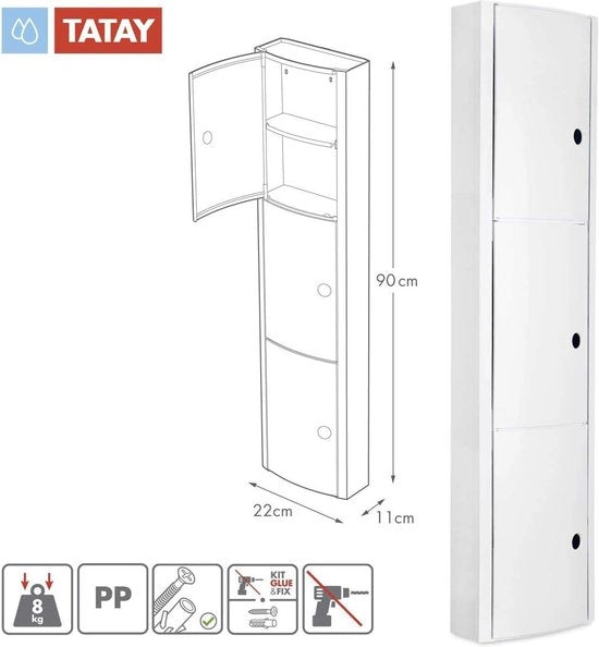 Cassettiere verticale - Unico modello - Bianco - Alta qualità