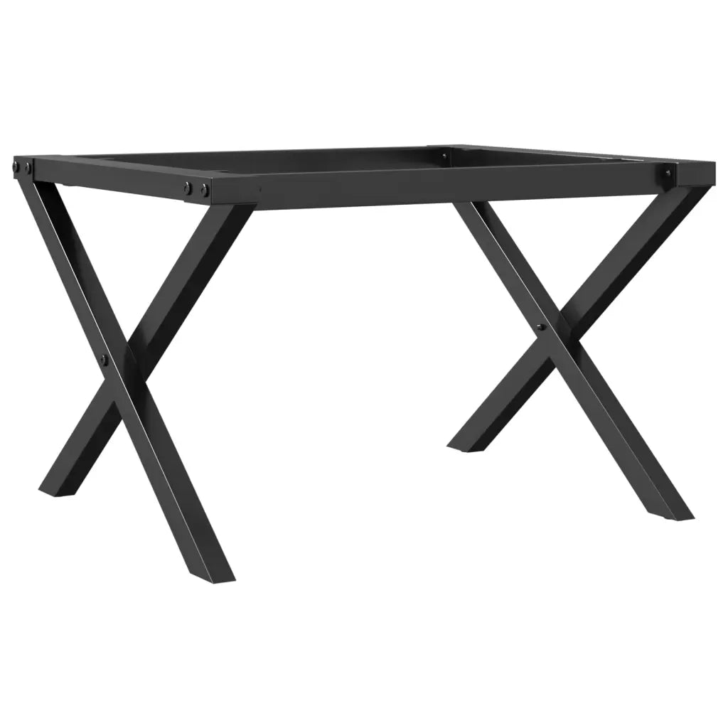 Telaio Gambe a X per Tavolino da Salotto 60x40x38 cm in Acciaio 357896