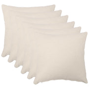 Federa 6 pcs HEERLEN Crema 55 x 55 cm Bouclé 912312