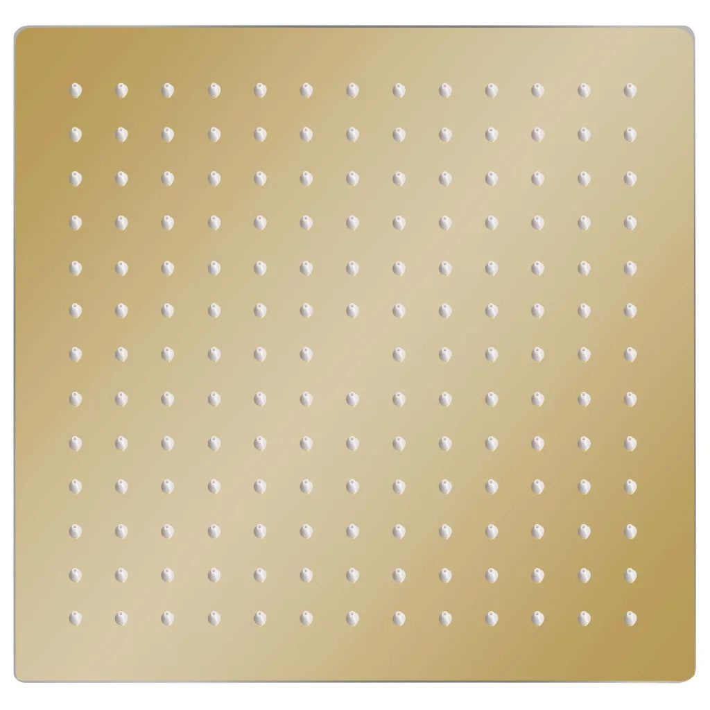 Testa Doccia a Pioggia in Acciaio Inox 30x30 cm Quadrata Oro CFW7641029