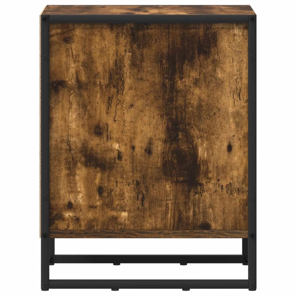 Comodino-Tavolino da notte Quercia Fumosa 39,5 x 30 x 50 cm Legno multistrato 820088