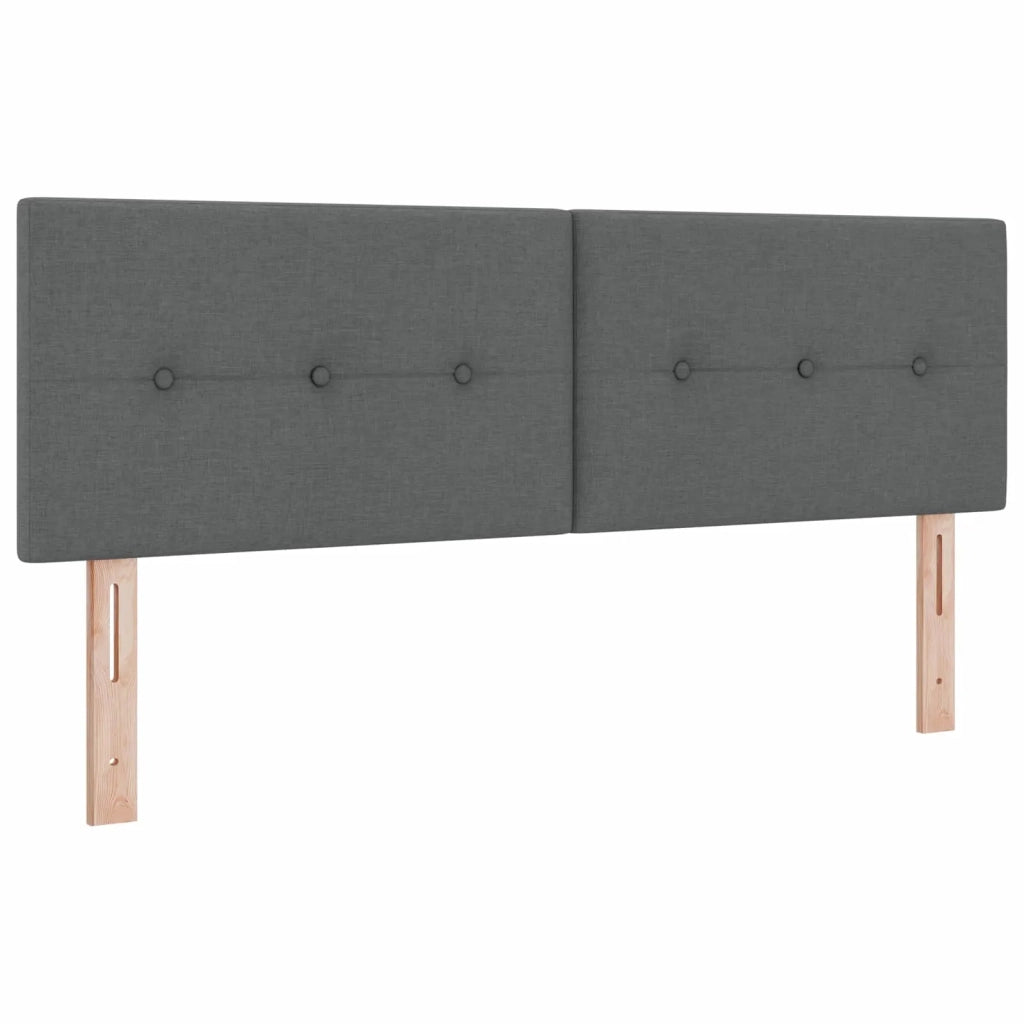 Letto box spring con materasso Grigio Scuro 140 x 200 cm 3452437