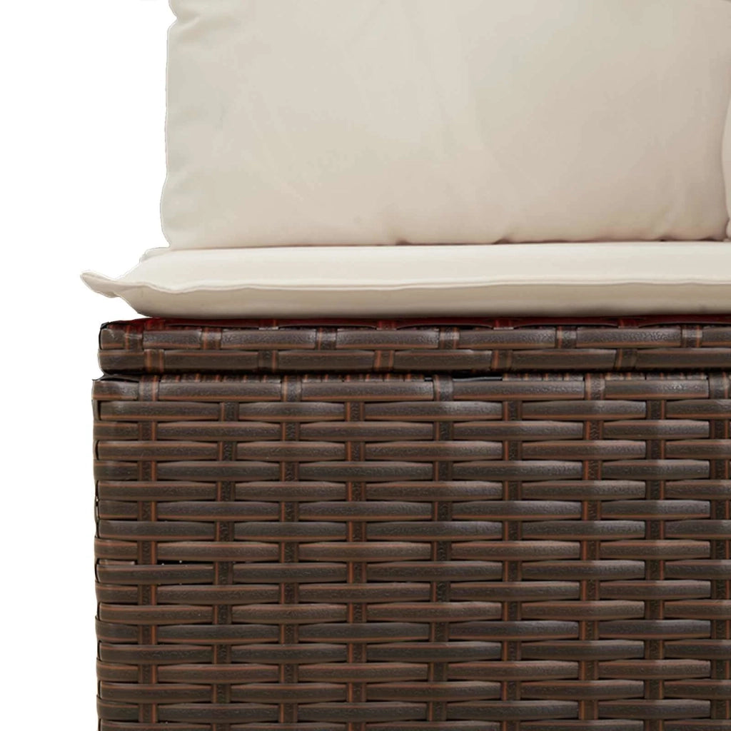 Panchina da Giardino | Panca da Giardino Marrone polyrattan