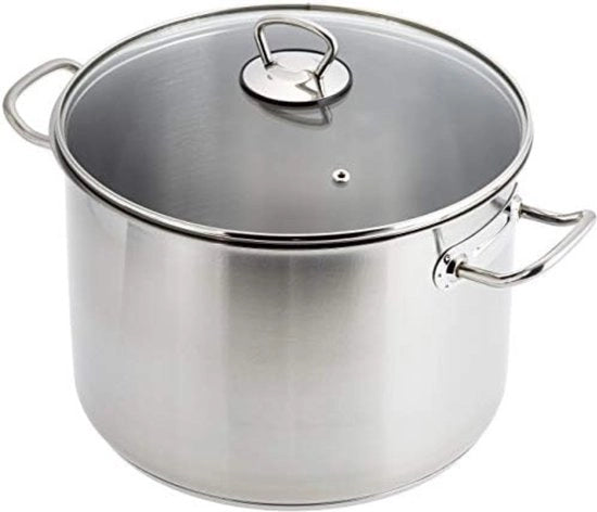 Pentola a Induzione 10 Litri - 26D x 30B x 18H cm - Acciaio Inossidabile