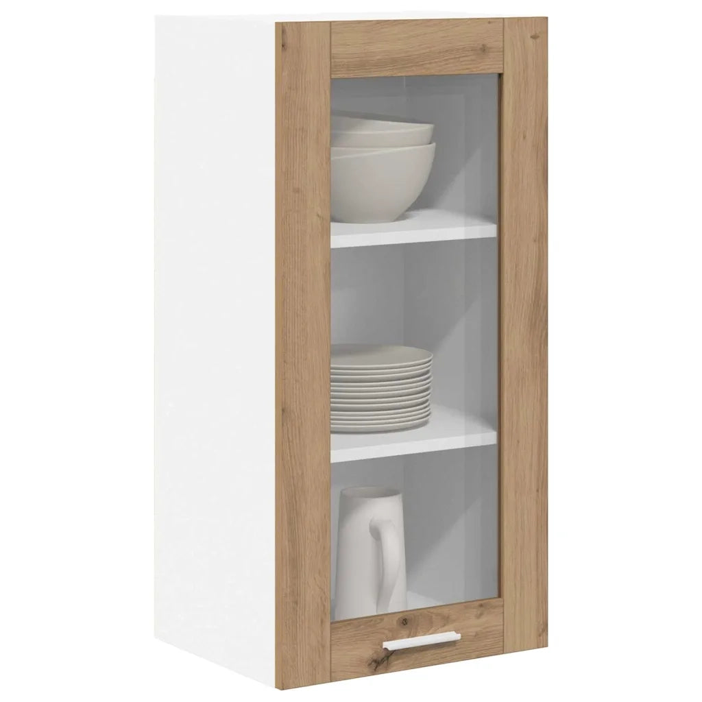 Armadio pensile 2 pcs Rovere artigianale 40 x 31 x 80 cm 884313