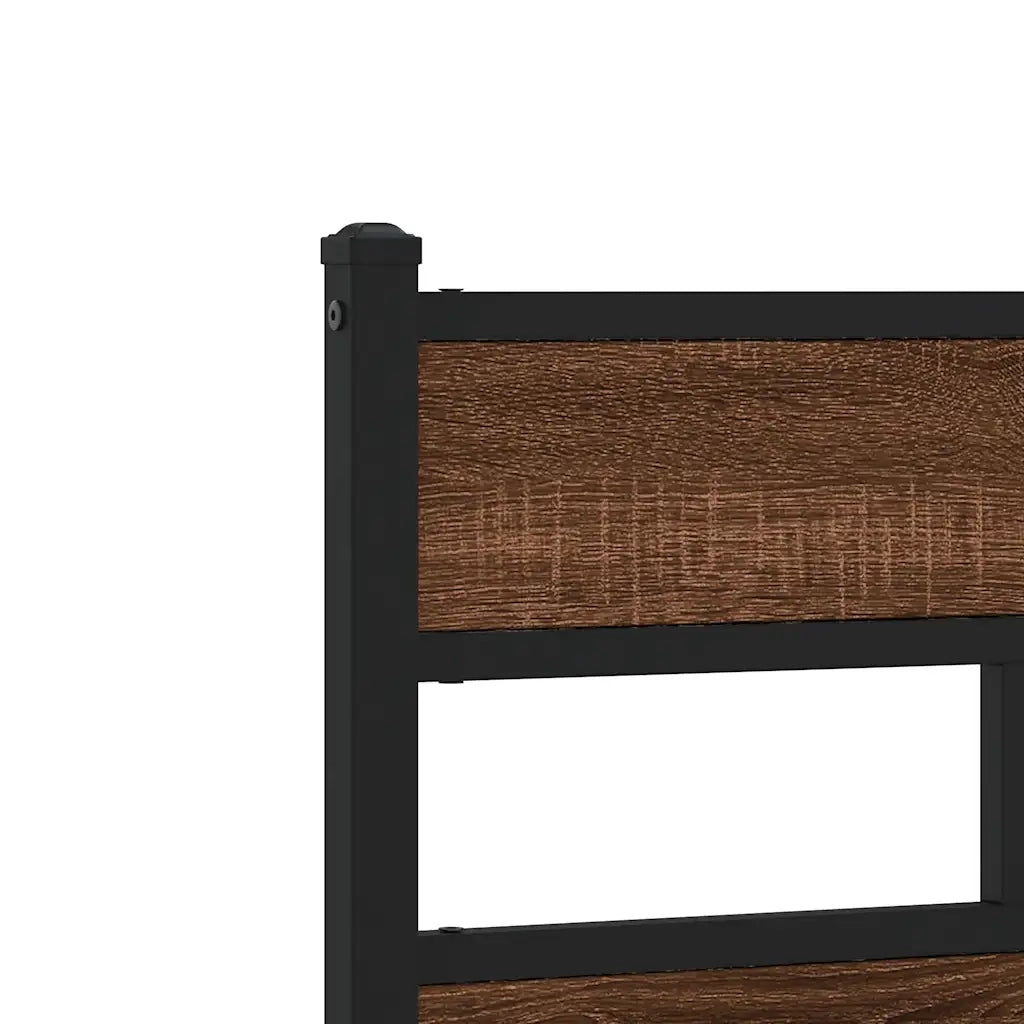 Giroletto senza Materasso Rovere Marrone 80x200cm in Truciolato 4017335
