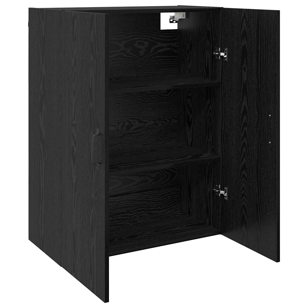 Mobiletto a muro 2 pcs Rovere Nero 69,5 x 34 x 90 cm