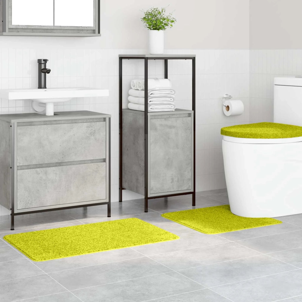Set di tappetini antiscivolo per il bagno 3 pcs Verde PP 4019869