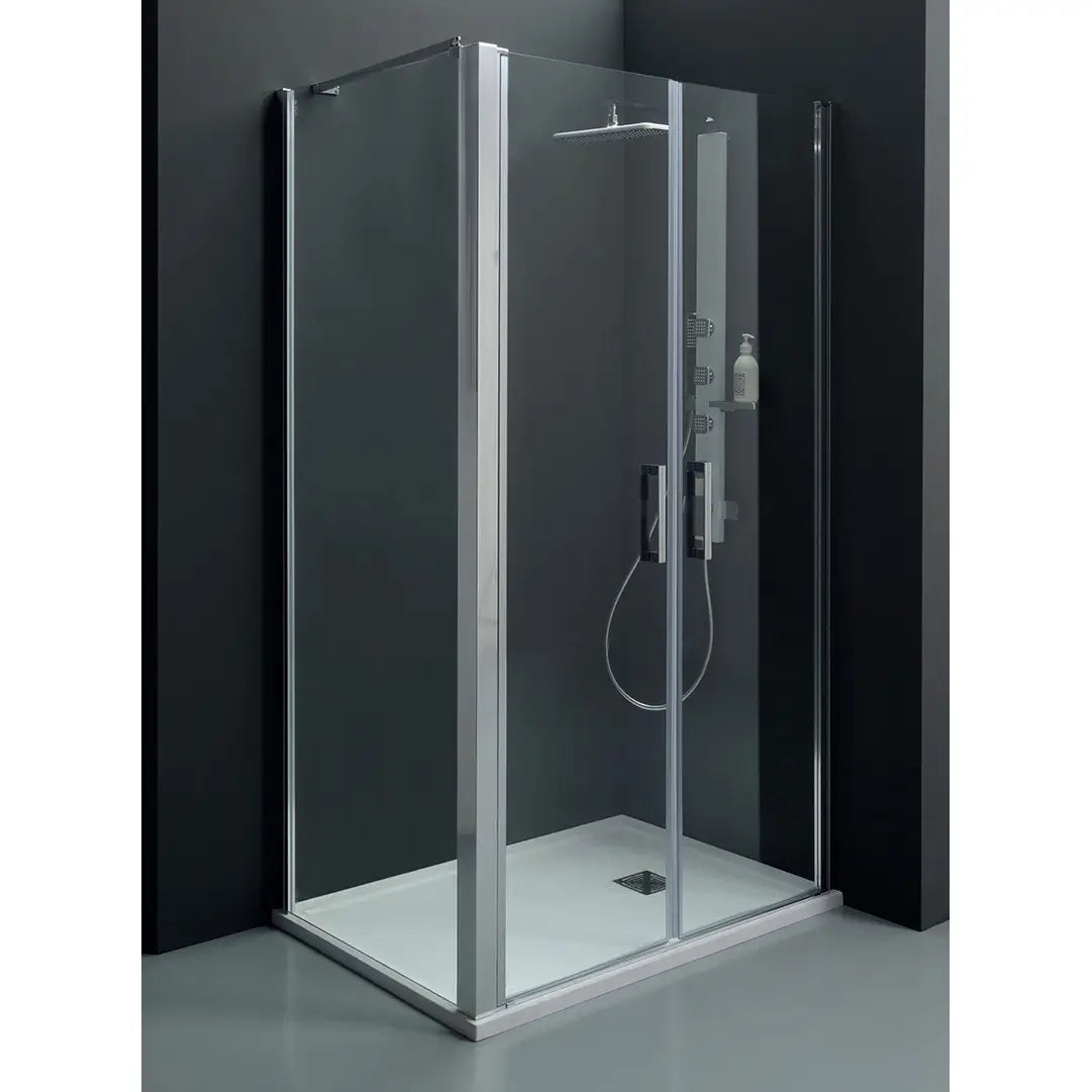 Box Doccia Saloon 6mm Anticalcare H200 Trasparente - 90x70 - Ingresso lato corto
