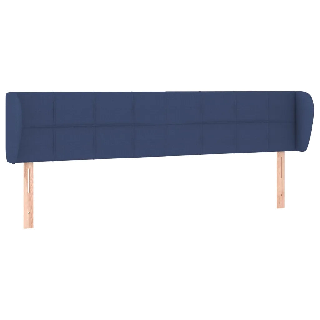 Testiera ad Orecchio-Testata con Orecchie Blu 203x23x78/88cm in Tessuto 908871