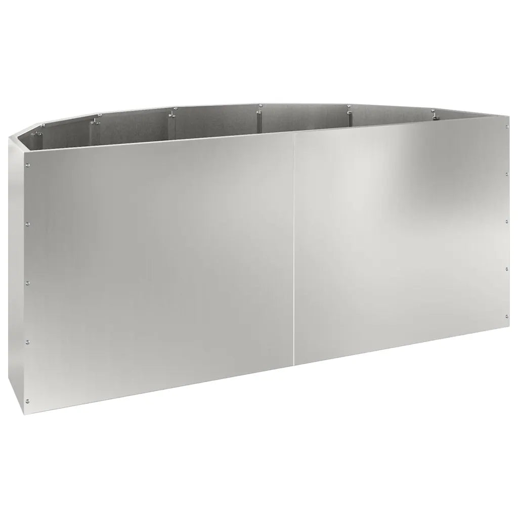 Fioriera Argento 120 x 60 x 50 cm Acciaio zincato 883708