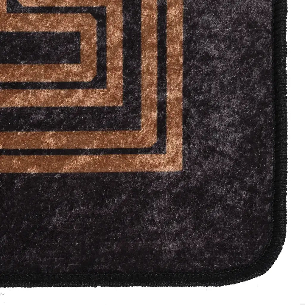 Tappeto del soggiorno | Tappeto Lavabile 190x300 cm Nero e Oro