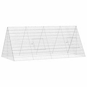 Gabbia per polli Argento 215 x 100 x 85 cm Acciaio zincato CFW8020056