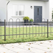 Recinzione per Giardino 5 pcs Grigio 8,5 x 0,6 m 3334093