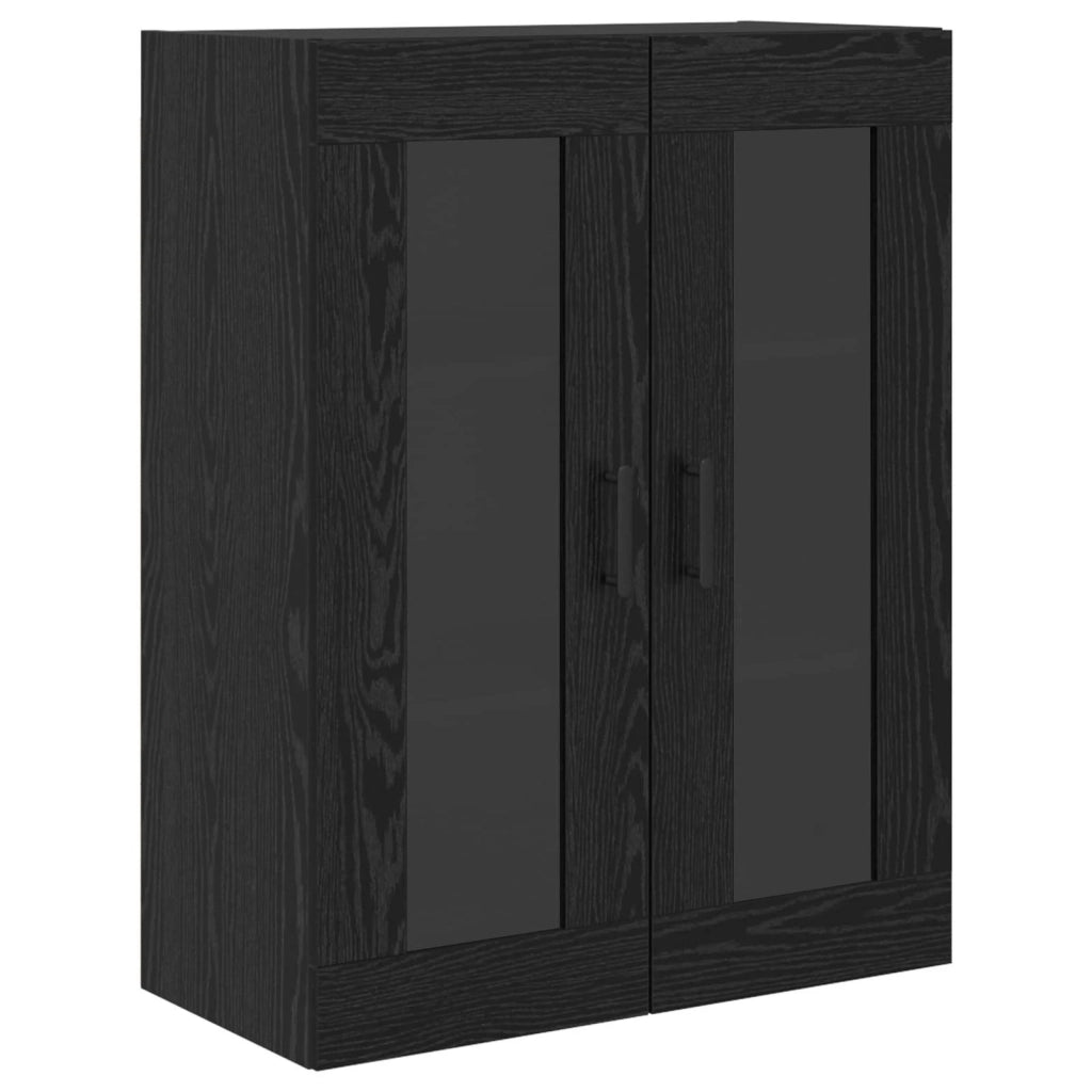 Credenza-Buffet-Armadio da cucina Rovere Nero 69,5 x 34 x 180 cm Legno multistrato 129320
