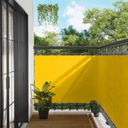 Schermo da balcone-Pannello per balcone Giallo 110 x 500 cm Tessuto Oxford