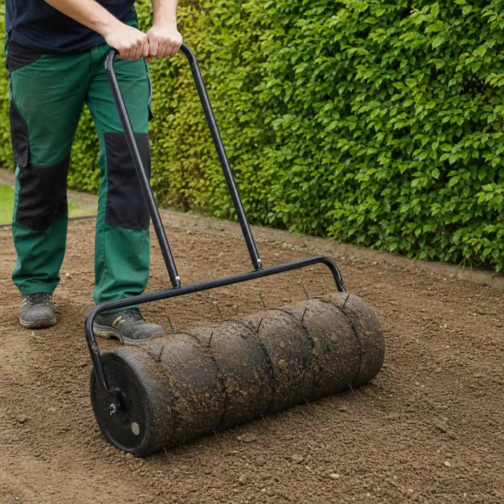 Rullo per prato da giardino con morsetti per aeratori Acciaio 3422171