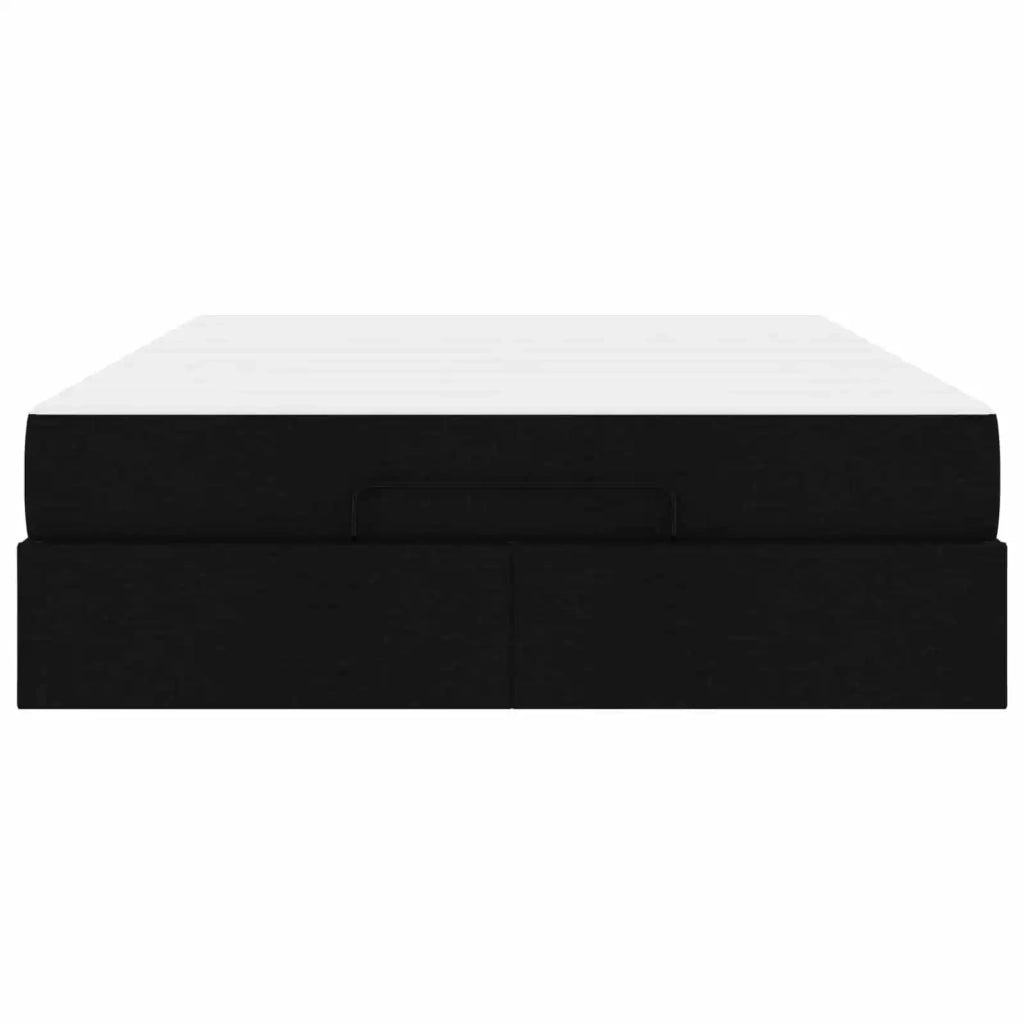Struttura letto con materasso 2 pcs Nero Tessuto 3399503