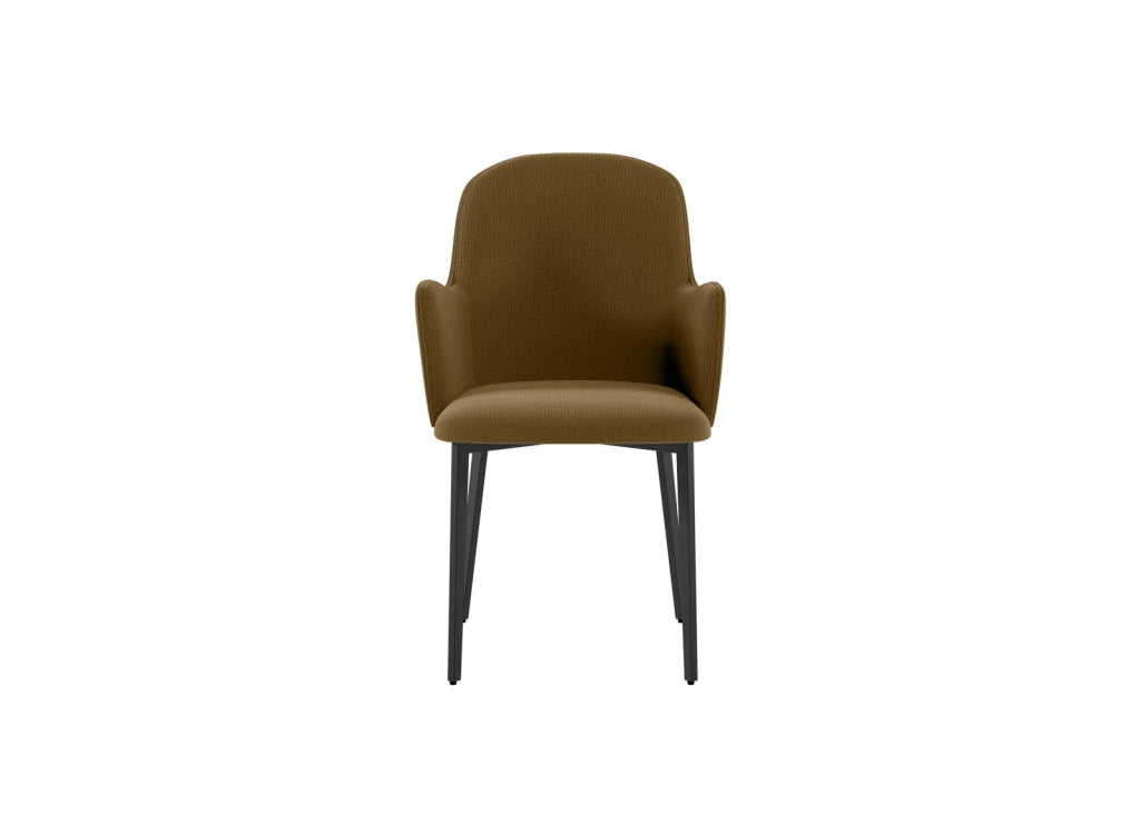 Set 4 Sedie Sophia 53,5x62,5x80 cm in Tessuto Easy-Clean Marrone