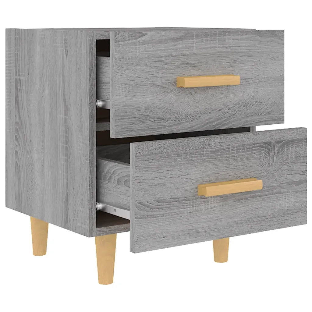 Comodino | Armadio da Notte | Mobiletto da notte Grigio Sonoma 40x35x47,5 cm
