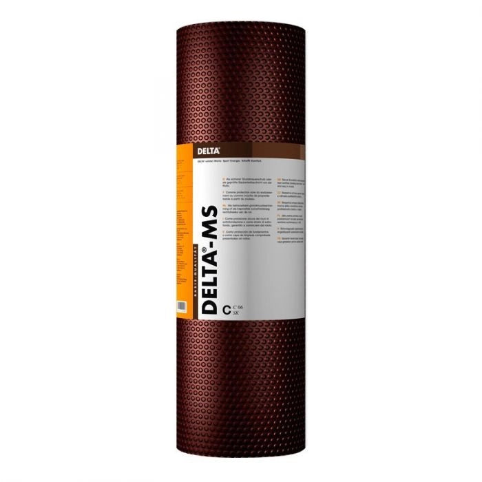 Membrana alveolare drenante HDPE h. 1,5 x 20 m per piscine in legno