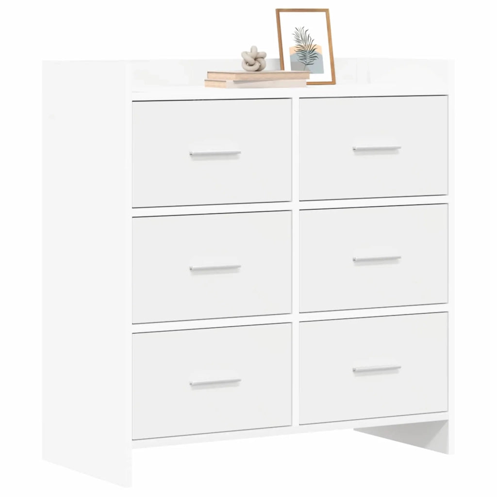 Credenza Bianco 75 x 33 x 80 cm Legno ingegnerizzato 8011099