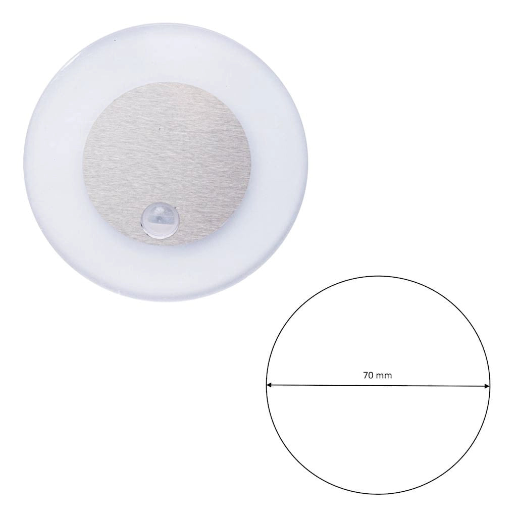 Lampada scala LED 0,6W 3000K argento Eko-Light EKS1061