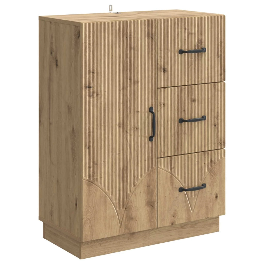Credenza | Madia | Buffet da pranzo | Armadio da pranzo con cassetto Rovere Artigianale 66 x 34,5 x 87 cm
