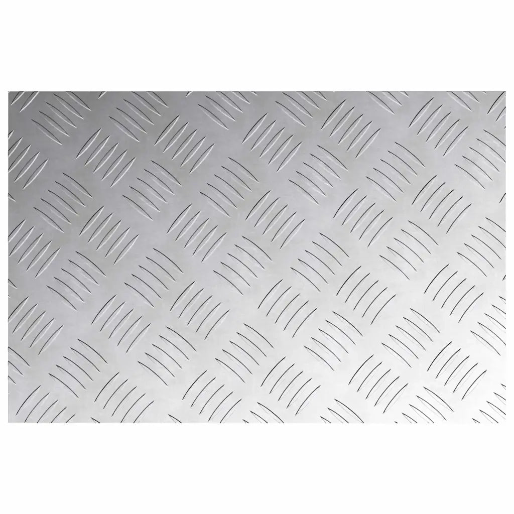 Gradini per Scale 2 pz | Tappetini per scale autoadesivi Argento 60 x 40 cm Alluminio