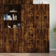 Credenza-Buffet-Armadio da cucina Rovere Fumo 45x42,5x185 cm in Legno Multistrato 916109