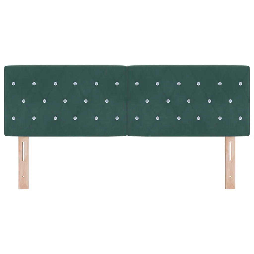 Testiera | Testata Verde Scuro 144 cm Velluto