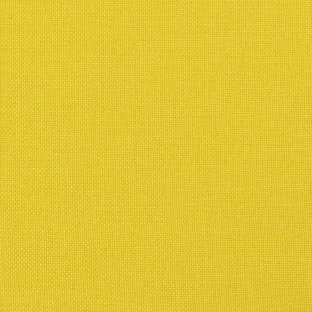 Divano a 2 Posti con Cuscini-Sofa 2 Posti con Cuscini Giallo Chiaro 140 cm in Tessuto 955155