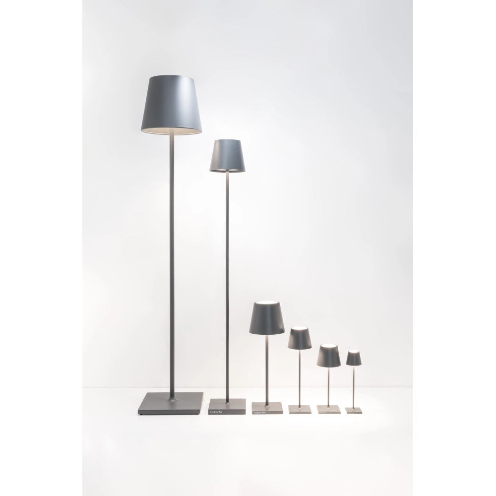 Zafferano - Lampada a led da tavolo Poldina Pro Micro Ocra ricaricabile e dimmerabile - 1.8W 2200-2700-3000K