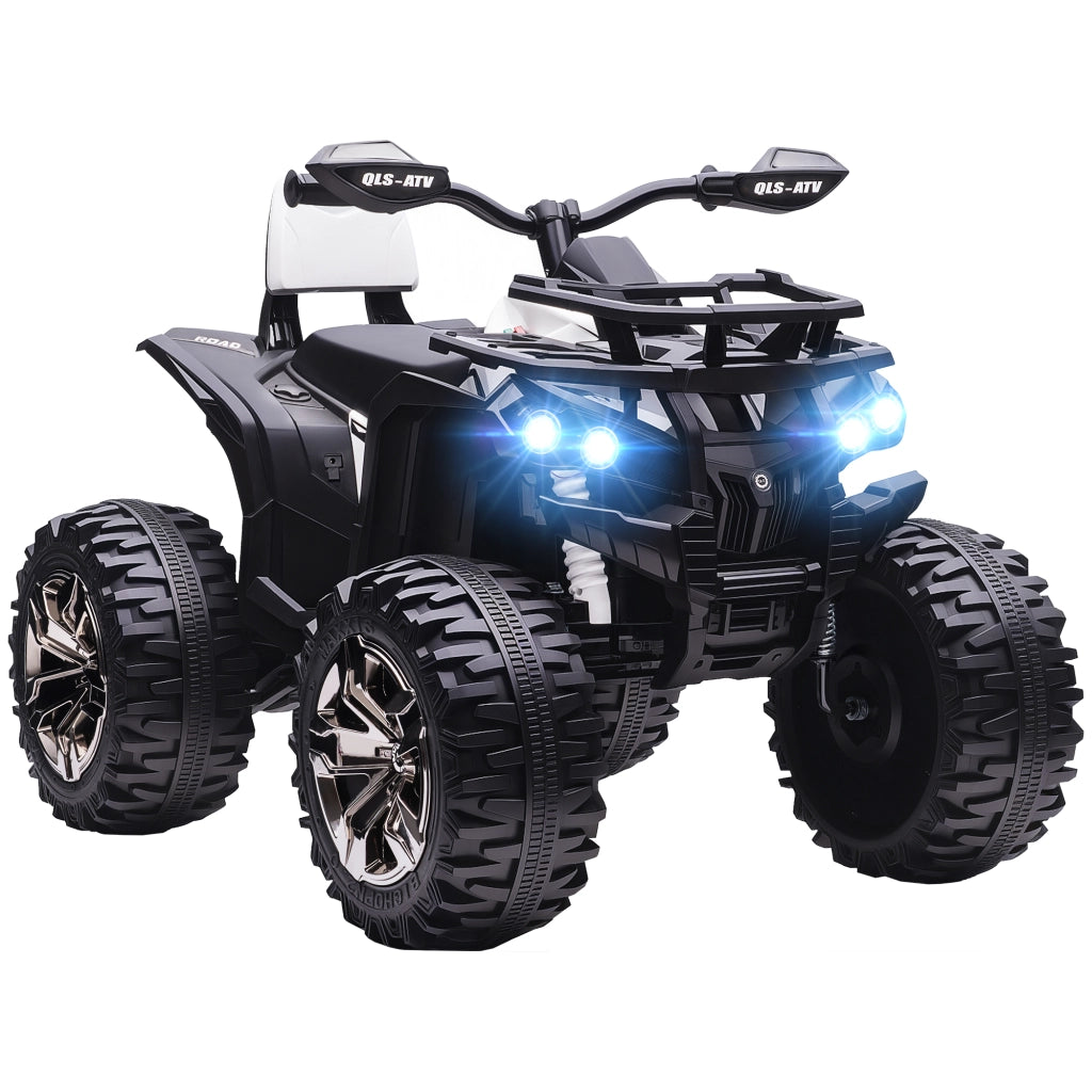 Quad Buggy Elettrico per Bambini 12V 8 Km/h ¨C Xylo ¨C Bianco Nero con Luci e Suoni