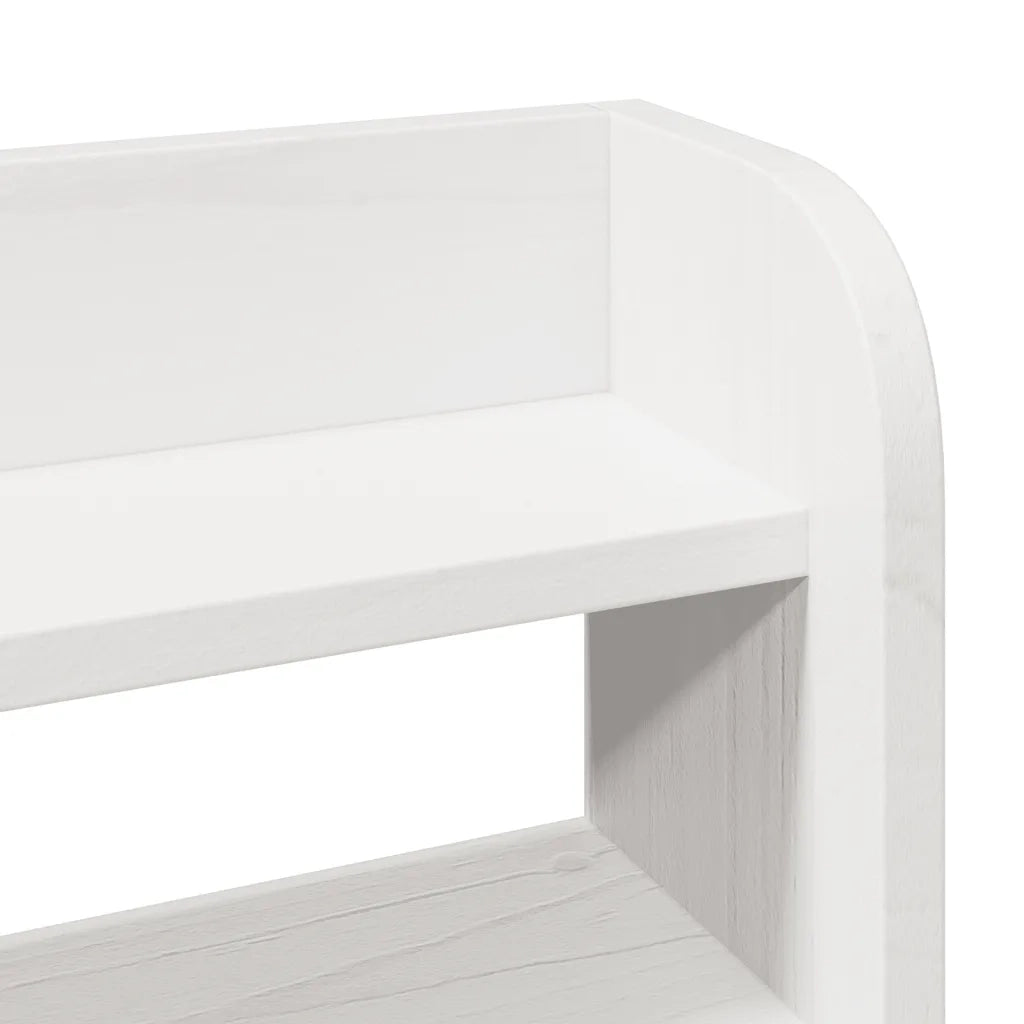 Letto matrimoniale | Letto per adulti | Letto senza Materasso Bianco 140x200 cm Legno Massello di Pino