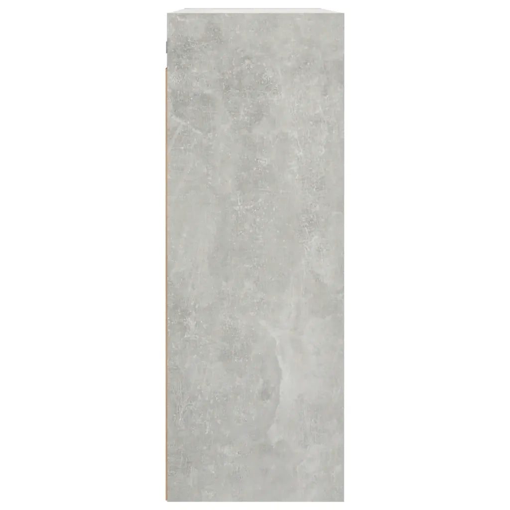 Mobile a parete ottimizza lo spazio 69,5 x 32,5 x 90 cm design moderno finitura liscia in legno composito grigio cemento 02_0048033
