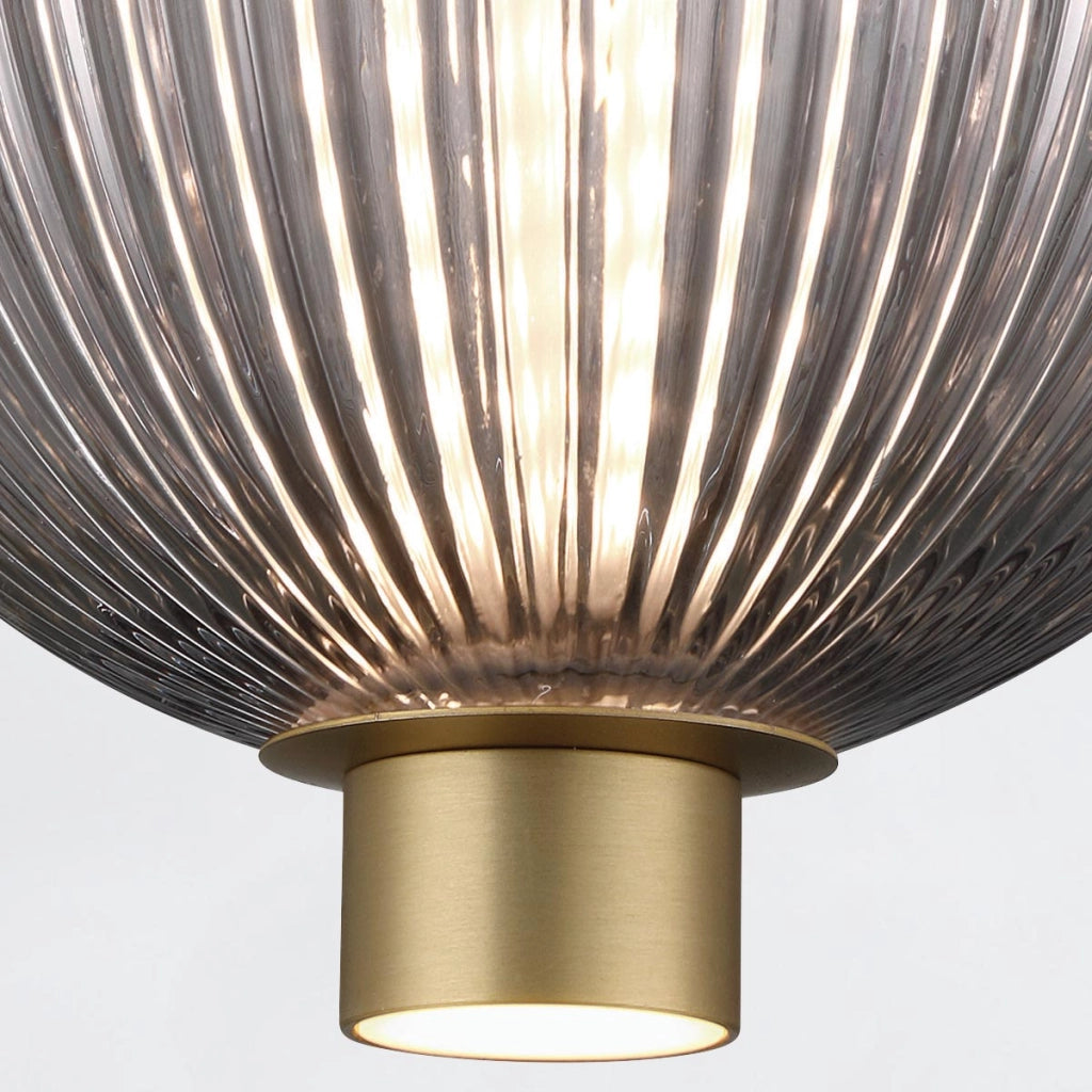 Lampada a sospensione Palmas Quintiesse LED 20W ottone