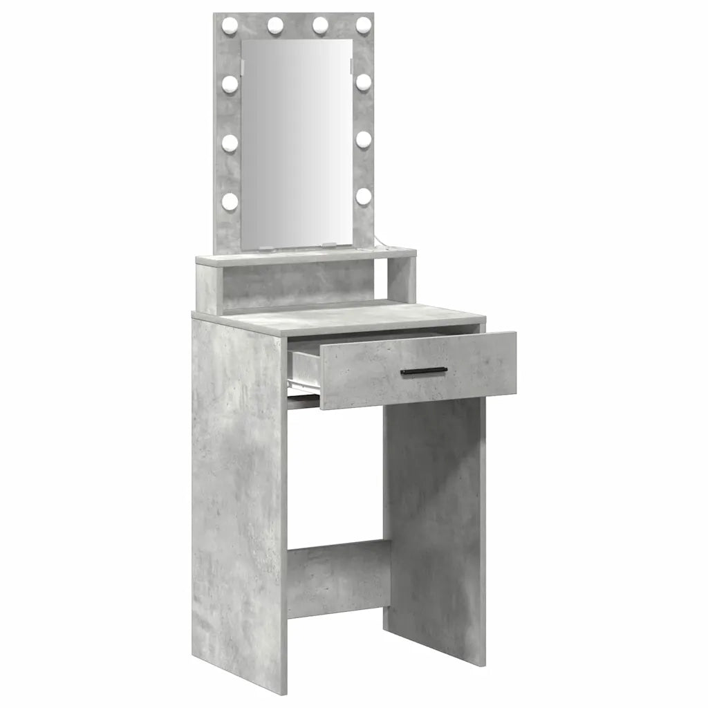 Toeletta | Tavolo da Trucco Grigio 50 x 41 x 140 cm Legno multistrato