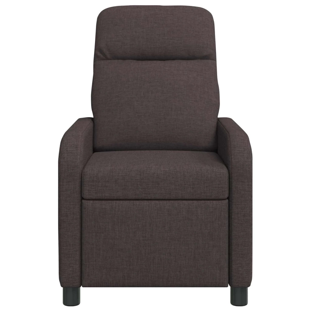 Divano Sedia-Poltrona Massaggiante Marrone Scuro Tessuto 803987