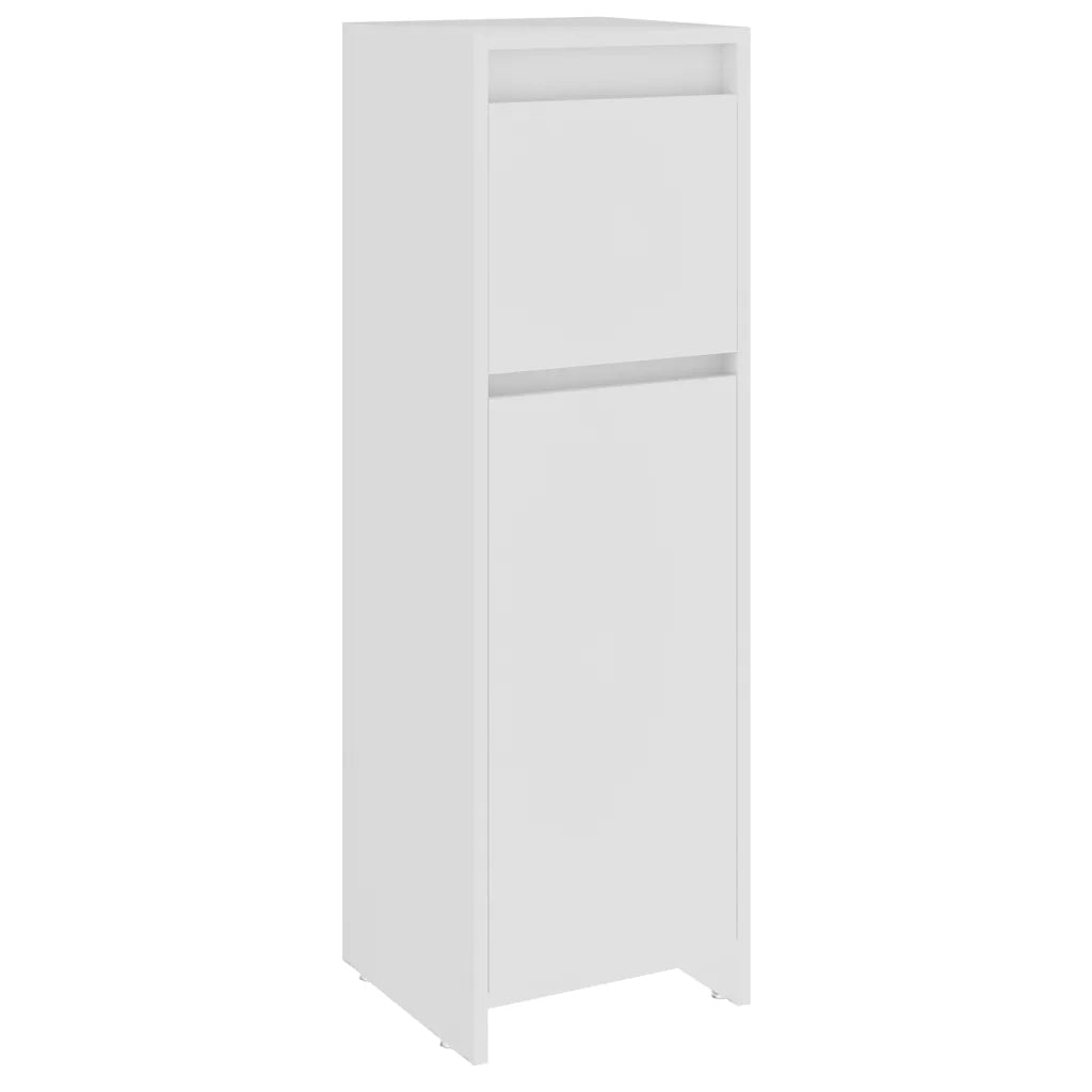 Armadio da Bagno Bianco 30x30x95 cm in Legno Multistrato 802660